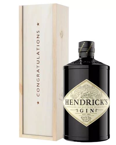 Hendricks Gin Congratulations T In Wooden Box