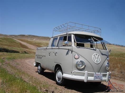 Vw Bus Double Cab 1967 Vintage California Classic Crew Cab Antique Truck