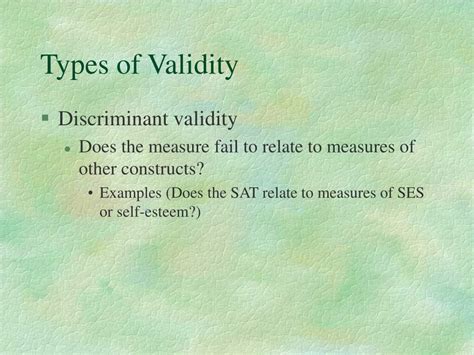 Concurrent Validity