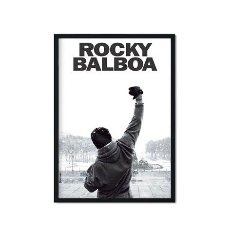 Quadro Decorativo Rocky Balboa Cinema Filme Braço Erguido Sala