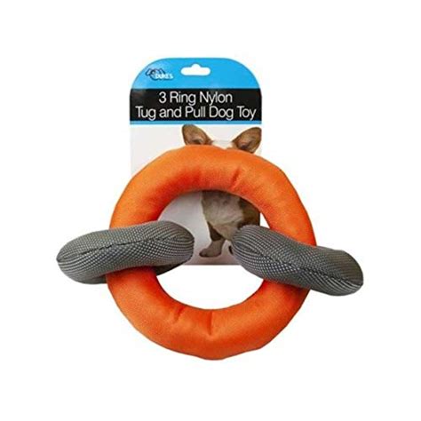 3 Ring Nylon Tug And Pull Dog Toy Global Pet Supplies