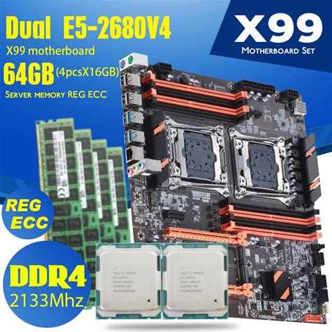 Atermiter Dupla X99 Placa M E 2011 3 Xeon E5 2680 V4 2 4