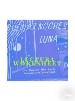 Buenas Noches Luna Goodnight Moon Lectura Worksheet For Reader S Workshop