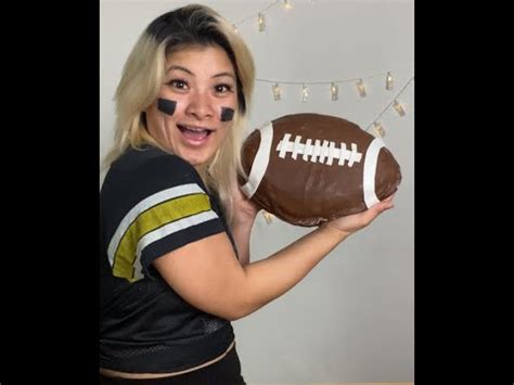 Football Cake Super Bowl Sunday Youtube