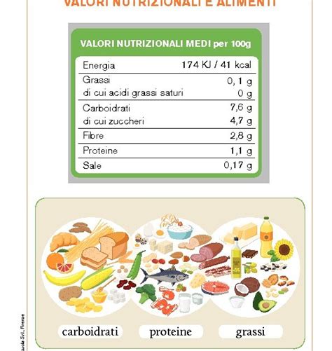 Valori Nutrizionali E Alimenti Giunti Scuola