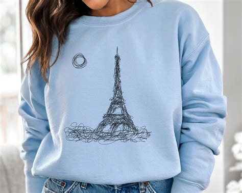 Eiffel Tower Sweatshirt, Eiffel Tower Shirt, Paris France Tshirt ...