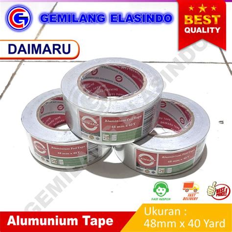 Jual Lakban Aluminium Foil Tape Daimaru Isolasi Alumunium Isolatif