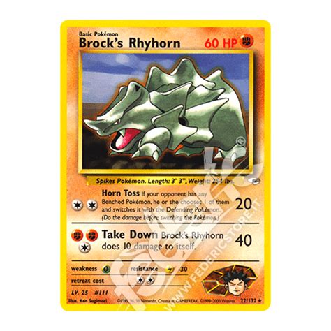 Brocks Rhyhorn Non Comune Unlimited Eng Mint Federicstore