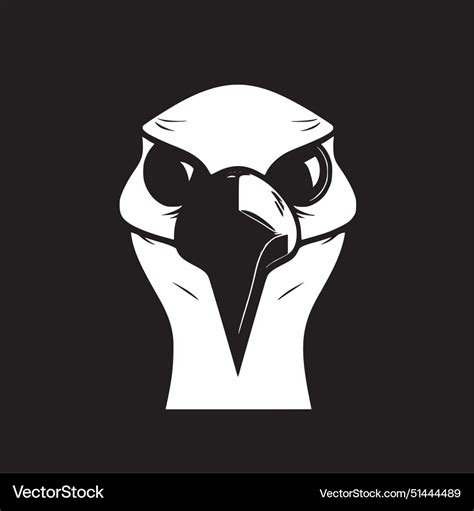 Vulture - minimalist and simple silhouette Vector Image