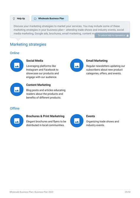 Wholesale Business Plan Example Upmetrics Pdf