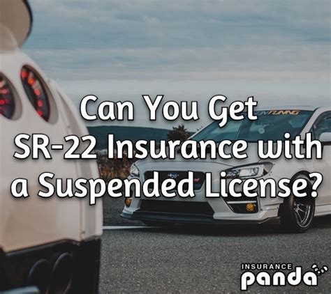 Can You Get Sr 22 Insurance With A Suspended License