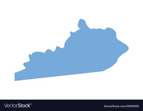 Kentucky State Map Royalty Free Vector Image Vectorstock