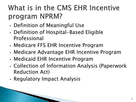 PPT Medicare Medicaid EHR Incentives NPRM PowerPoint Presentation