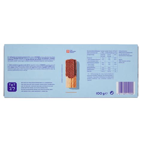 Bahlsen Waffeletten Milk Chocolate 100 G Carrefour