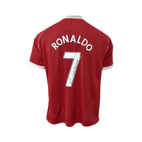 Cristiano Ronaldo Back Signed Manchester United Home Jersey