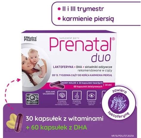 Nutropharma Prenatal Duo Classic Tabl Dha Tabl Opinie I