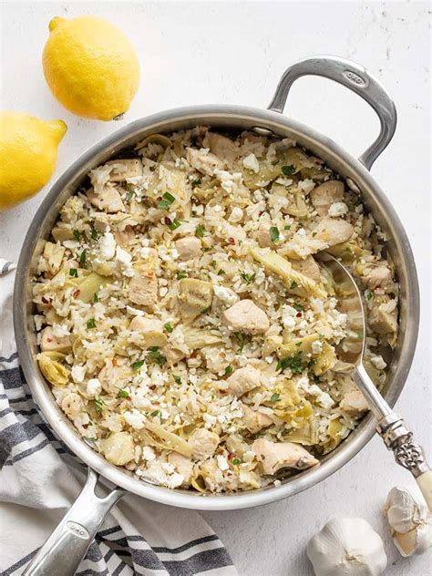 One Pot Lemon Artichoke Chicken And Rice Budget Bytes