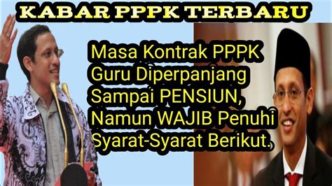 Kabar Pppk Hari Ini Masa Kontrak Pppk Guru Diperpanjang Sampai Pensiun