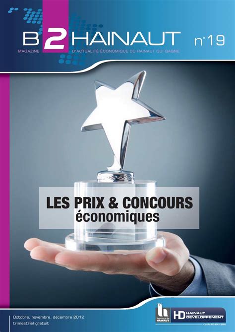 Calam O B Hainaut N Les Prix Concours Conomiques