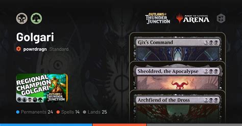 Standard Golgari Deck By Powrdragn Mtg Arena Decks