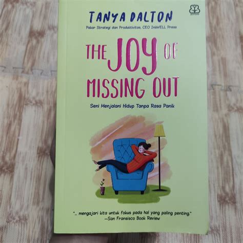 Buku The Joy Of Missing Out Tanya Dalton Buku Alat Tulis Buku Di