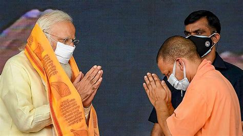 Pm Modi Wishes Yogi Adityanath On 50th Birthday The Hindu