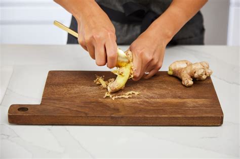 How To Peel Ginger Food Network Cooking School Food Network