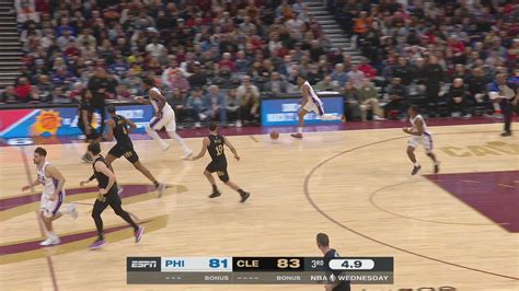 Last Second Field Goal 76ers Cavaliers NBA Official