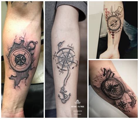 1001 Ideen Für Ein Kompass Tattoo Infos über Ihre Symbolischen Bedeutungen