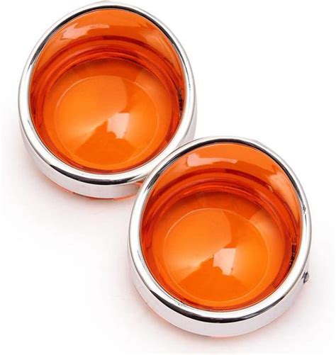 Amazon STLPRO Amber Turn Signal Lens Cover 2 Bullet Visor Style