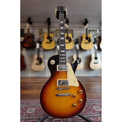 Les Paul Standard 58 Reissue Vos Bourbon Burst Reverb