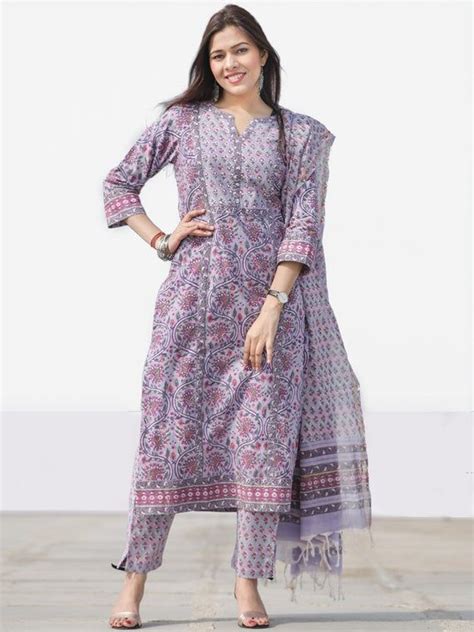 Indubindu New Arrivals Kurta Sets Cotton Dress Pattern Indian