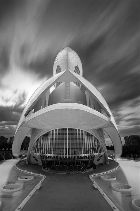 Toma Vertical En Escala De Grises Del Palacio Reina Sofia De Las Artes