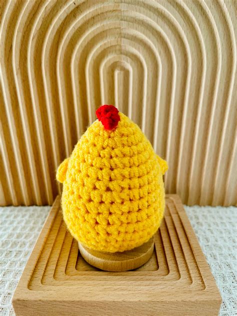 Emotional Support Chicken Cute Crochet Mabel Chicken Personalized Desk Decor Motivational T