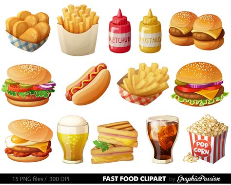 Fast Food Clipart Hamburger Clip art Food Vector graphic Food