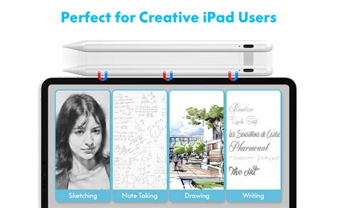 Stylus Pen For Ipad With Tilt Sensor Fast Charge Cisteen Active