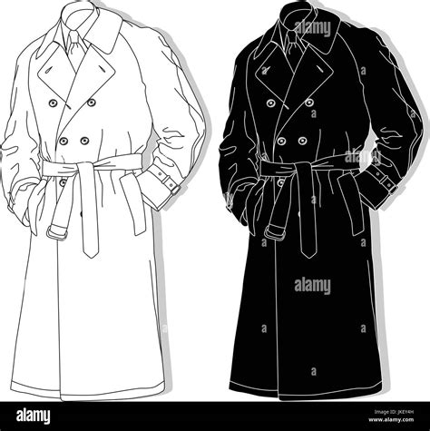 Male Coat Set Fashion Set Illustration Stock Vector Image And Art Alamy