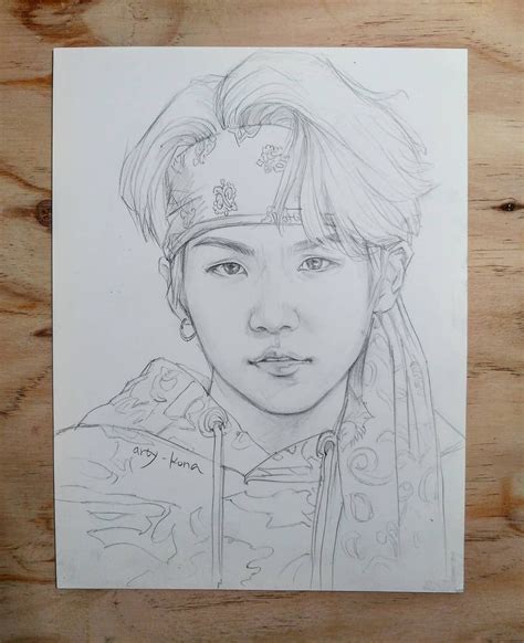 Suga Drawing Image Drawing Skill