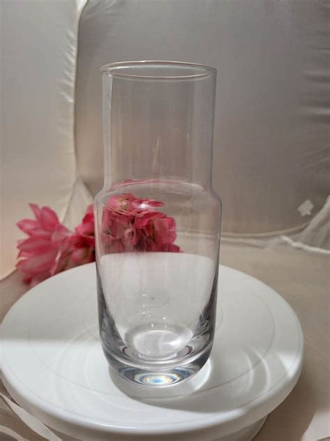 Krosno Poland Glass Tumble Up Bedside Water Carafe Thick Base Only No