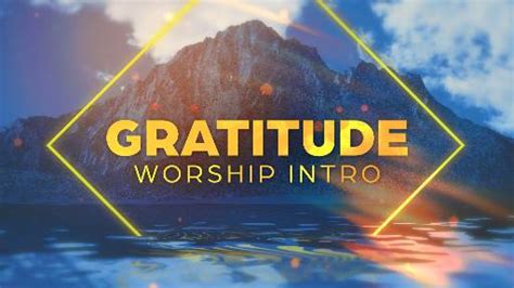 Church Video Illustration Gratitude Worship Intro