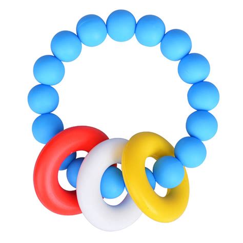 Moobom Silicone And Baby Teething Toyssilicone Teether Ring For 3