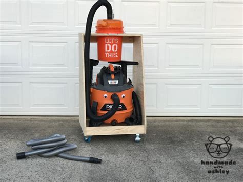 Dust Collection Cart For A Shop Vac And Dustopper How To Build Tutorial Handmade With Ashley