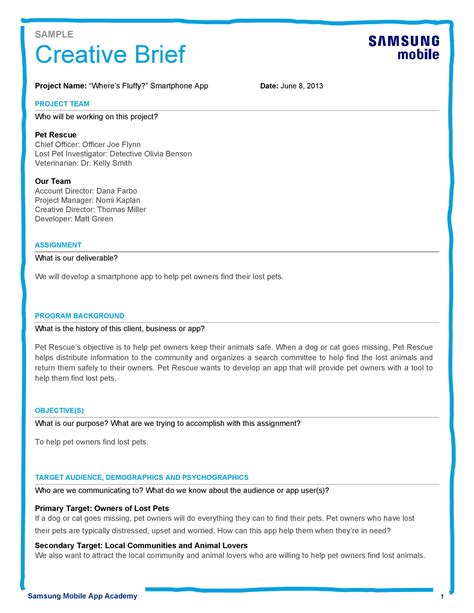 50 Useful Design Brief Templates Free Creative Brief Templatelab