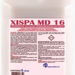 Xispa Md 16 Detergente Alcalino Desengraxante De Pisos Md 5