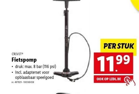 Fietspomp Promotie Bij Lidl