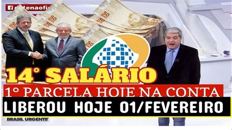 VENCEMOS HOJE 14 SALÁRIO 1 PARCELA HOJE 01 FEVEREIRO LIBERADO PARA