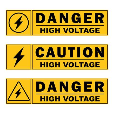 Perigo cuidado área de alta tensão etiqueta adesiva sinalização amarelo