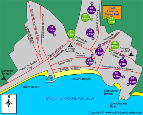 hotel map salou spain