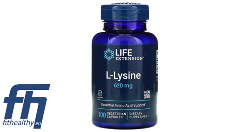 Life Extension L Lysine 620 Mg Amino Acids 100 Vcaps Sport Supplements