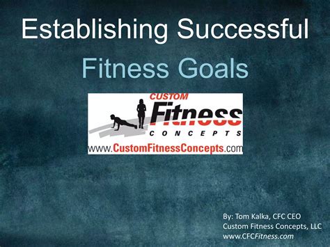 Developing New Fitness Goals | PPTX